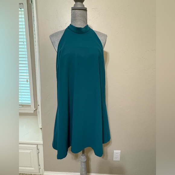 Lovers + Friends Lily Dress | Emerald Green Halter Mini | NWT Size M - Picture 4 of 12